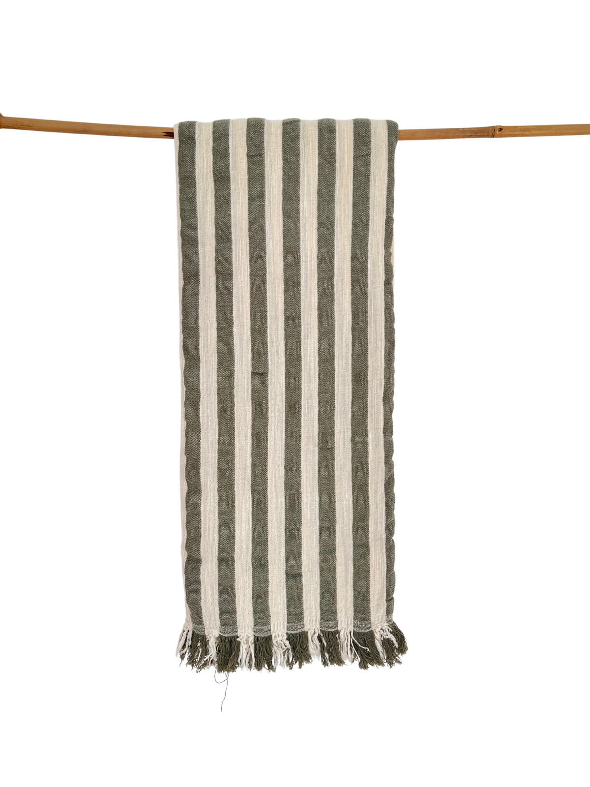 Melody Peshtemal Towel – Handwoven Turkish Hammam Towel in Green