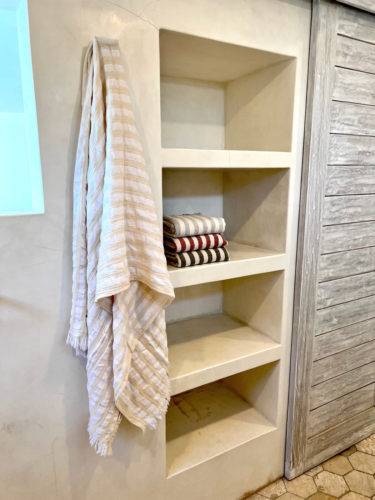 Melody Peshtemal Towel – Handwoven Turkish Hammam Towel in White