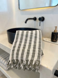 Melody Peshtemal Towel – Handwoven Turkish Hammam Towel in Green
